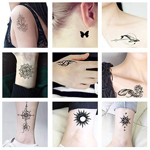 The mysterious figure lage temporary tattoo sticker for men women