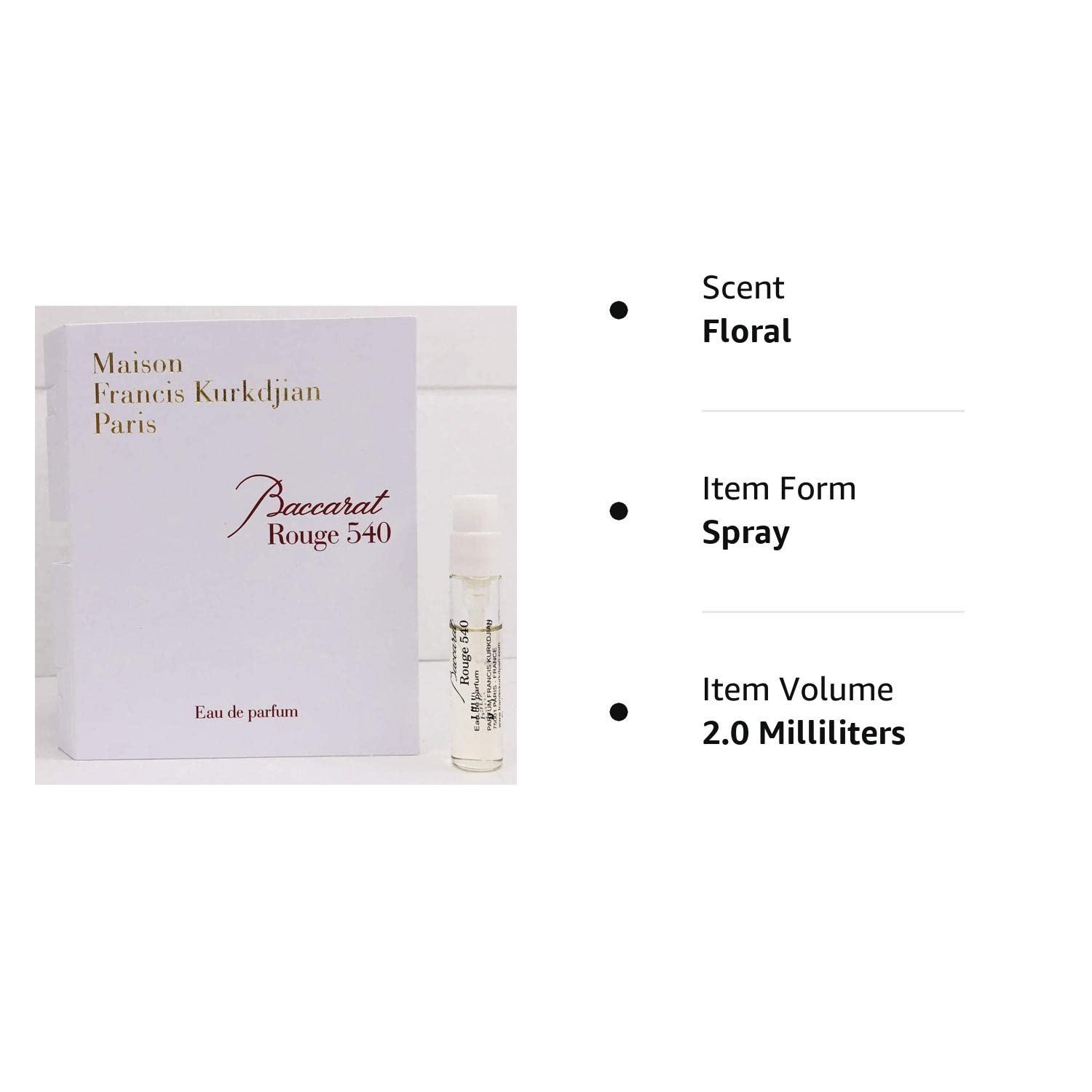 Maison Francis Kurkdjian BACCARAT ROUGE 540 Eau de Parfum Vial Spray 2ml /  0.06 fl oz