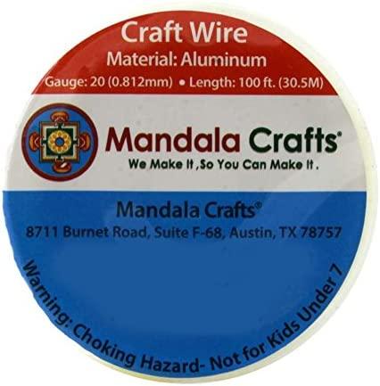 Mandala Crafts Heavy Duty Picture Hanging Wire from Coated Stainless Steel for Pictures, Mirrors, Frames, Art; 1.2mm,328 ft 103 lb