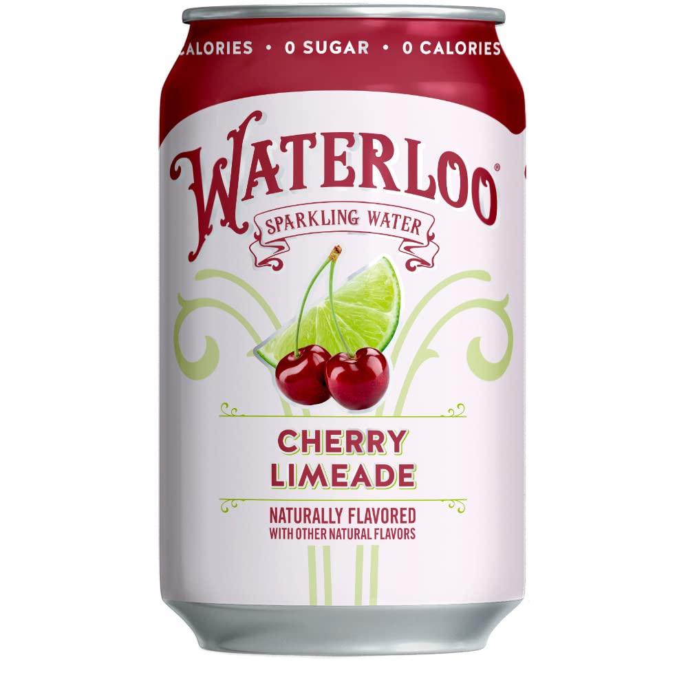 Waterloo Sparkling Water Cherry Limeade 12 Fl Oz Pack Of 24 Zero Calories Sugar Artificial 9082