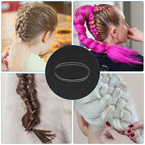 AHIER Clear Elastic Hair Bands, 2000PCS Small Hair Elastics Mini Rubber  Hair Ties, Disposable Elastic Hair Holder 2mm in Width and 30mm in Length