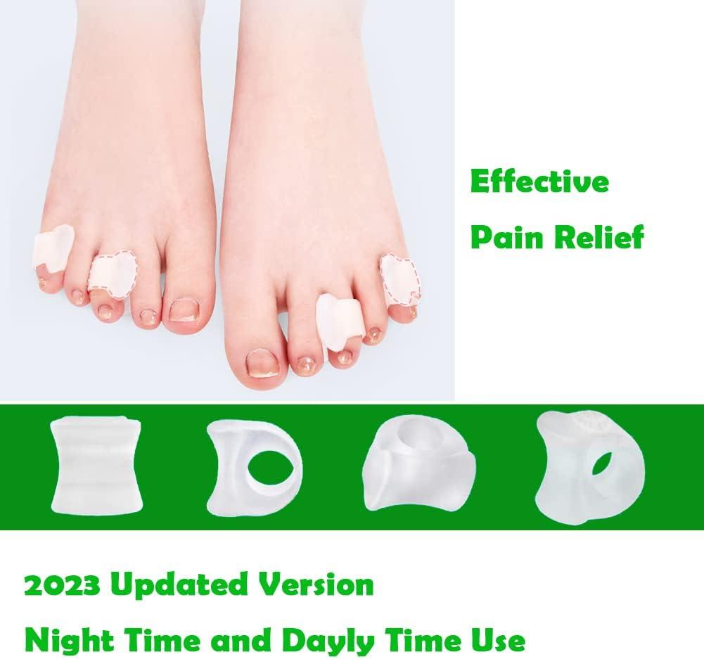 Gel Toe Separator, 6 PCS Bunion Corrector,Toe Straightener, Toe Spacers,  New Material, Hammer Toe Straightener for Relaxing Toes, Bunion Relief