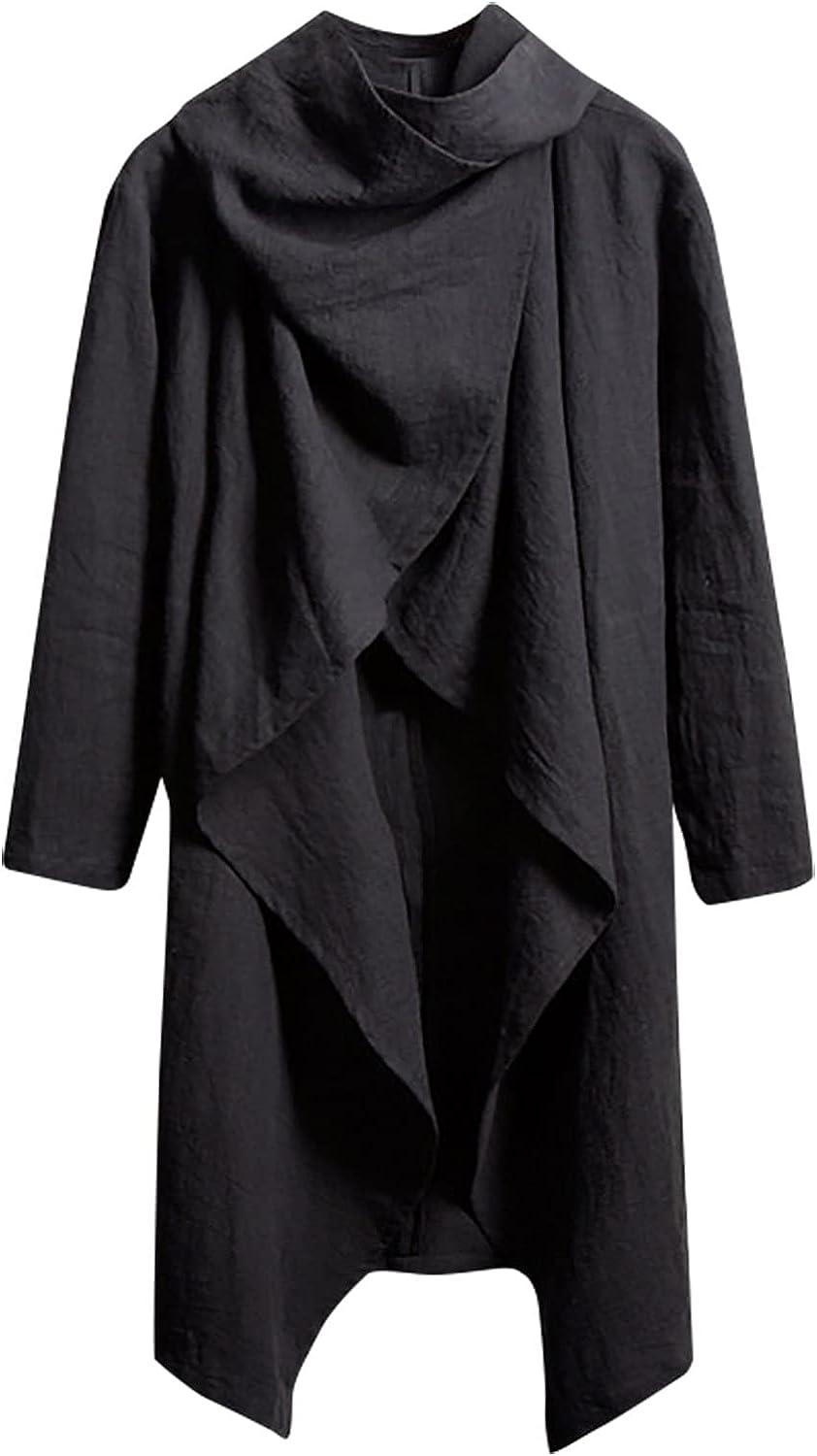 Black Open Front Printed Full Sleeves Woolen Jacket, Unisex