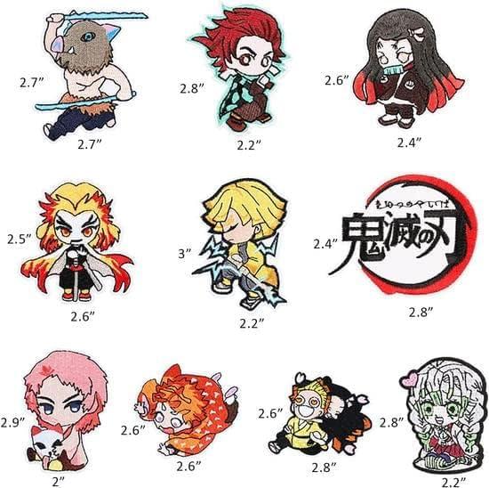  Iron on Patches,19Pcs Anime Patches Embroidered