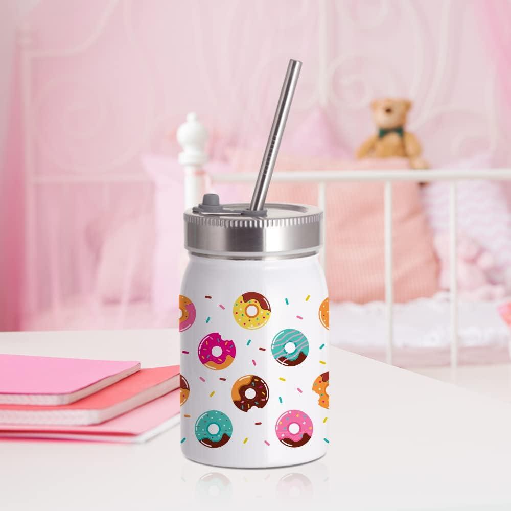 Sublimation Glass Mason Jars with Straws - 4 PACK