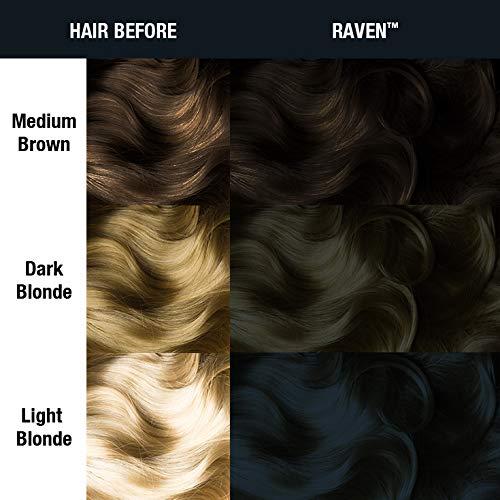 Manic Panic Raven Black Hair Dye Classic High Voltage Semi Permanent Cool Toned Black Hair