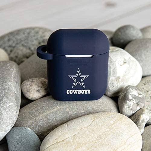 Game Time Dallas Cowboys Silicone Watch Band and Case Cover Combo Package  Compatible with Apple Watch and AirPods Pro Battery Case