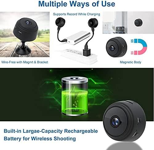 Wireless Security Wifi Camera Mini Small Camera Ip Camera Smart Home Night  Virsion Magnetic Camcorder Surveillance,built-in Battery, App Real-tim