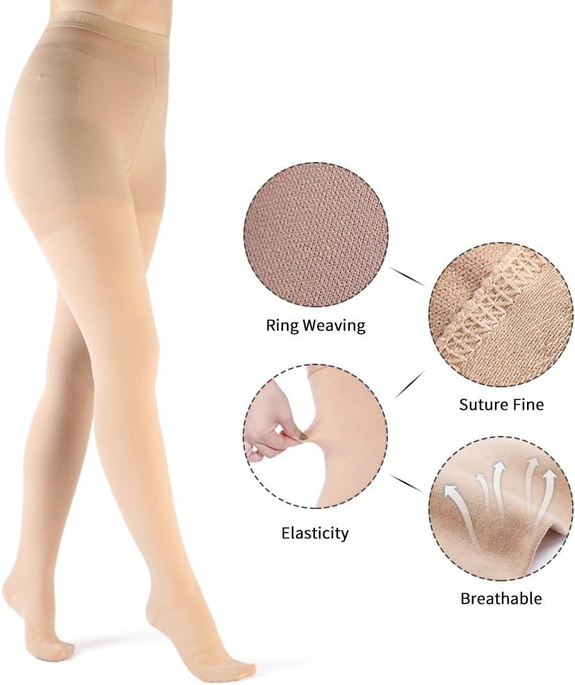 20-30 mmHg Women Closed Toe Compression Pantyhose – Varcoh ® Compression  Socks