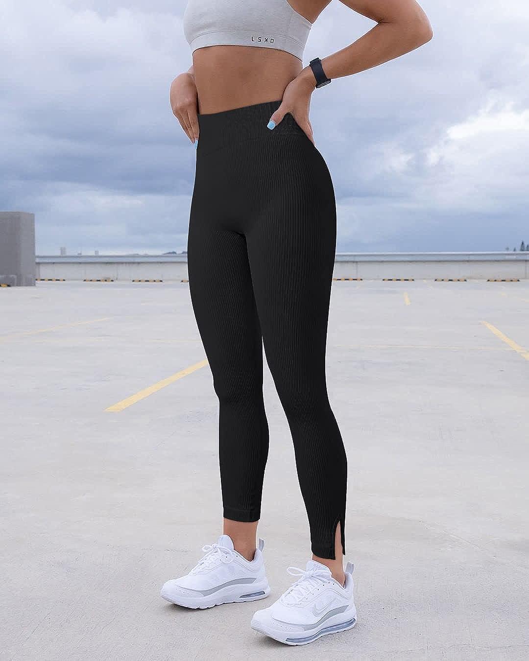 Yoga Pants for Women High Waist Leggings Plain Workout Butt Lifting Tummy  Control Athletic Pants Gym 2023 Causal Fitness
