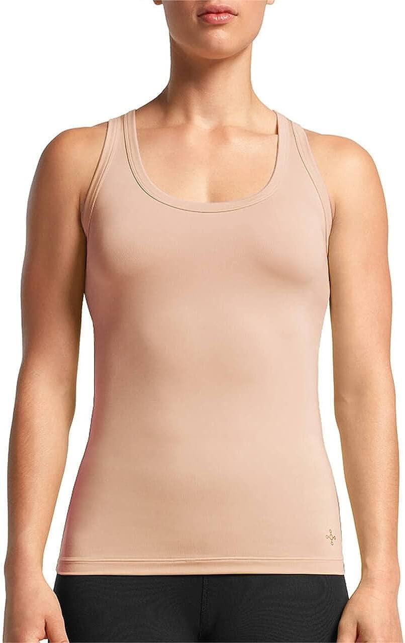 Tommie Copper Womens Core Compression Tank Top  Breathable Discreet  Activewear for Upper & Mid Body Muscle Support Large Nude