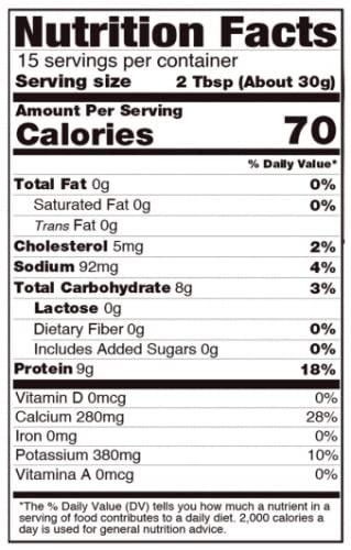 DairySky Lait en poudre sans lactose – Lait laitier sans gras en poudre  durable dans des sachets refermables – Haute teneur en protéines, casher,  sans