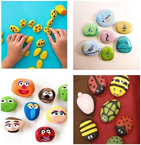 Lifetop 120PCS Painting Rocks DIY Rocks Flat & Smooth Kindness Rocks for  Arts Crafts Decoration Medium/Small/Tiny Rocks for Painting Hand Picked for  Painting Rocks