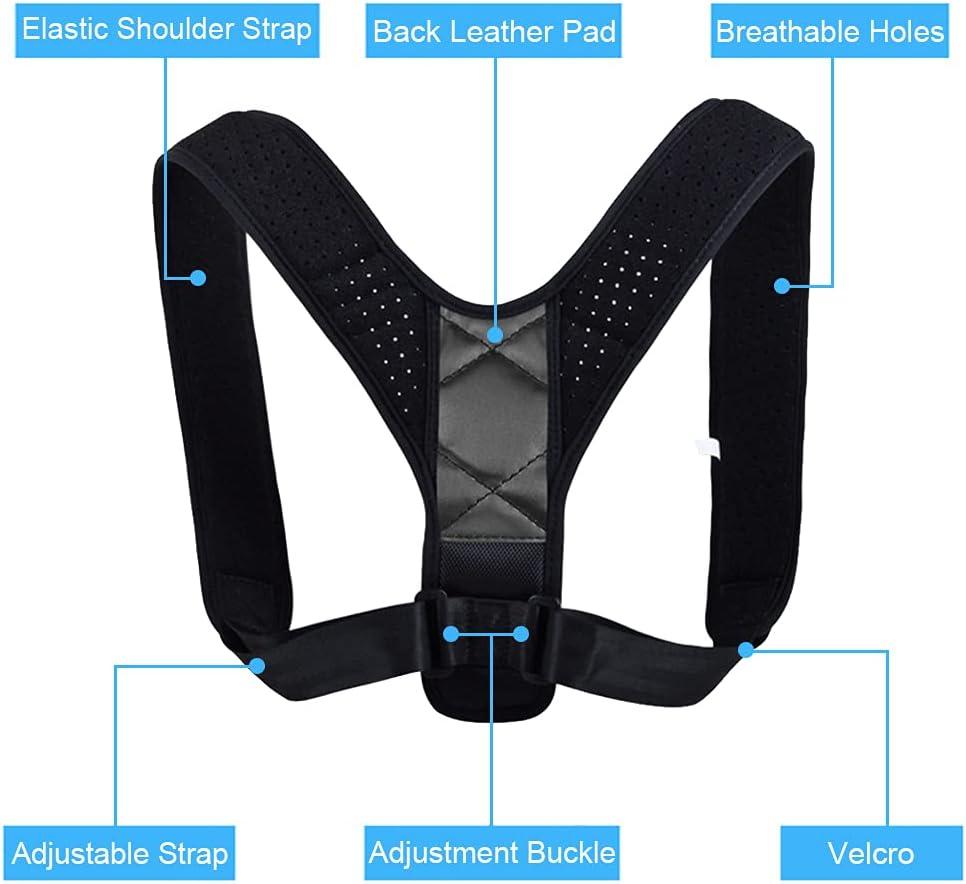 Adjustable Back Posture Corrector Clavicle Spine Back Shoulder Lumbar Brace  Support Belt