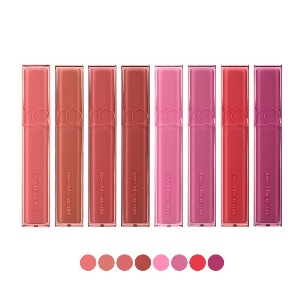 rom&nd DEWY FUL WATER TINT 04 CHILI UP, Glossy, high pigment, moisturizing, non- sticky, Hydrated lips, colorful shades, High Shine