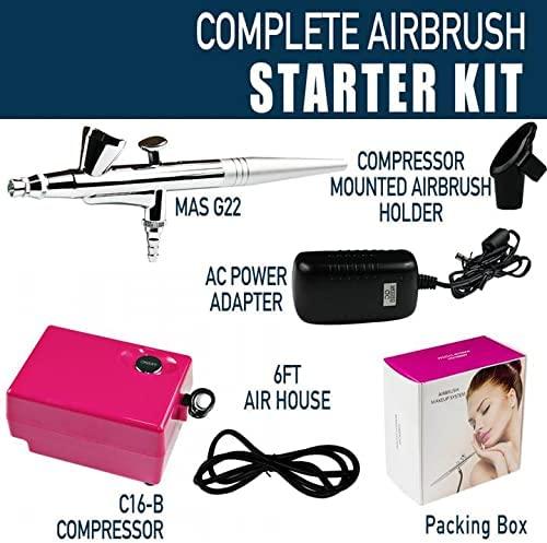 HUBEST Airbrush makeup system kit Beauty Cosmetic 3 level pressure  adjustable