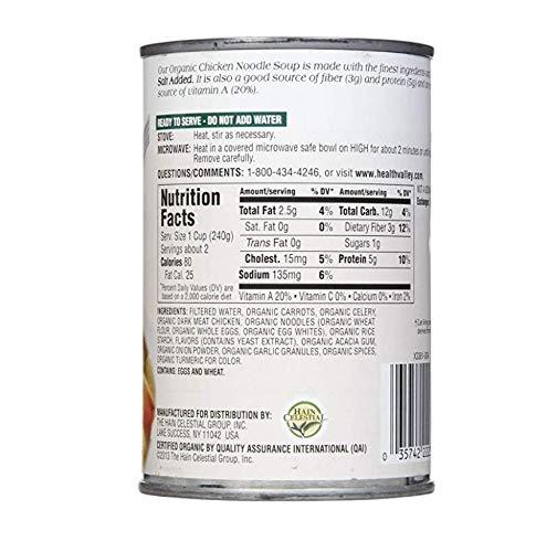 Health Valley Soup, Organic, Chicken Noodle - 14.5 oz