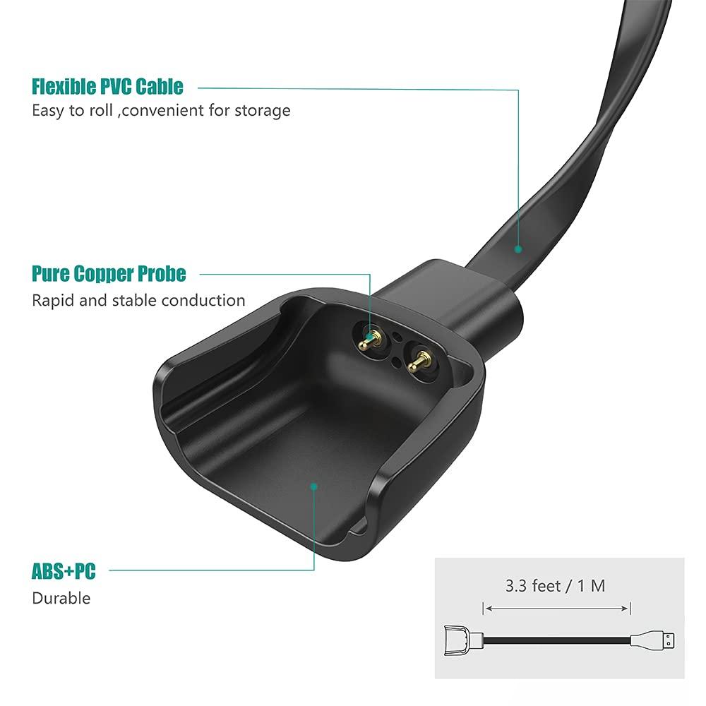 TUSITA 2-Pack Charger Compatible with Bond Touch Bracelet - USB Charging  Cable  100cm - Long Distance Connection Bracelets Accessories