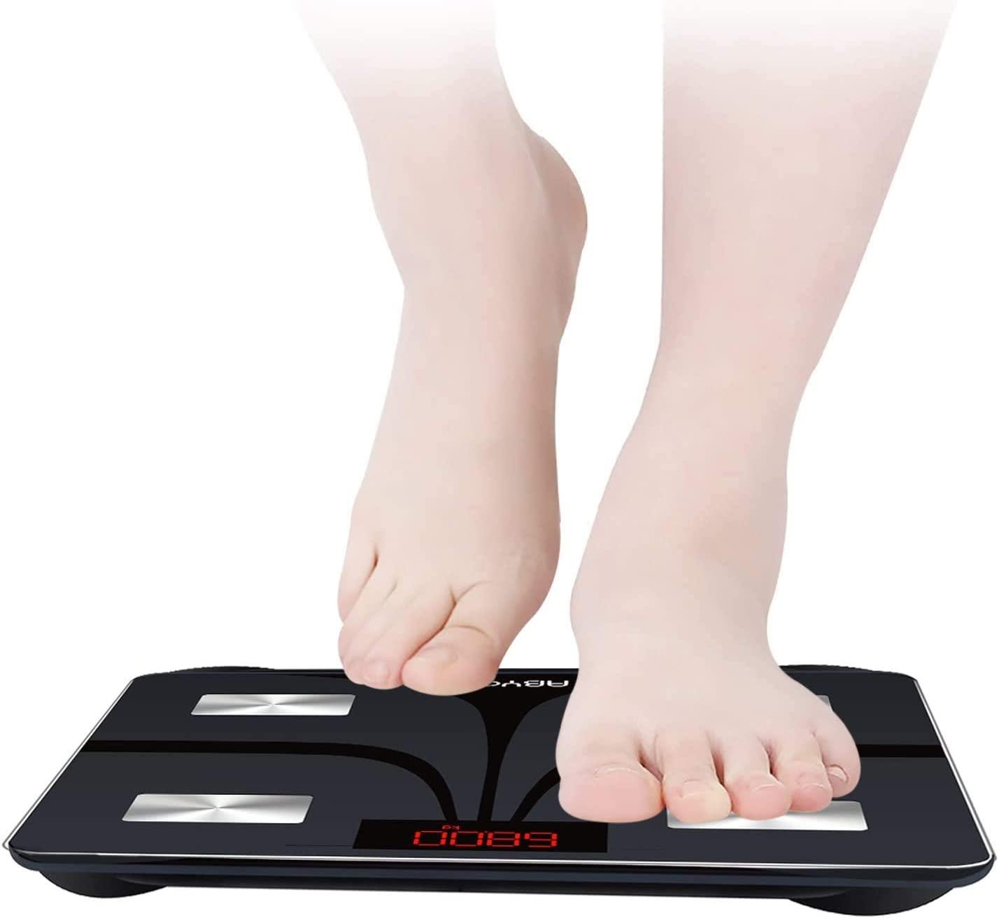 Digital Body Weight Bathroom Scale, Weight Scales with Step-On Technology,  LCD Backlit Display, Smart Weighing Scale, Weight Loss Monitor Fitness