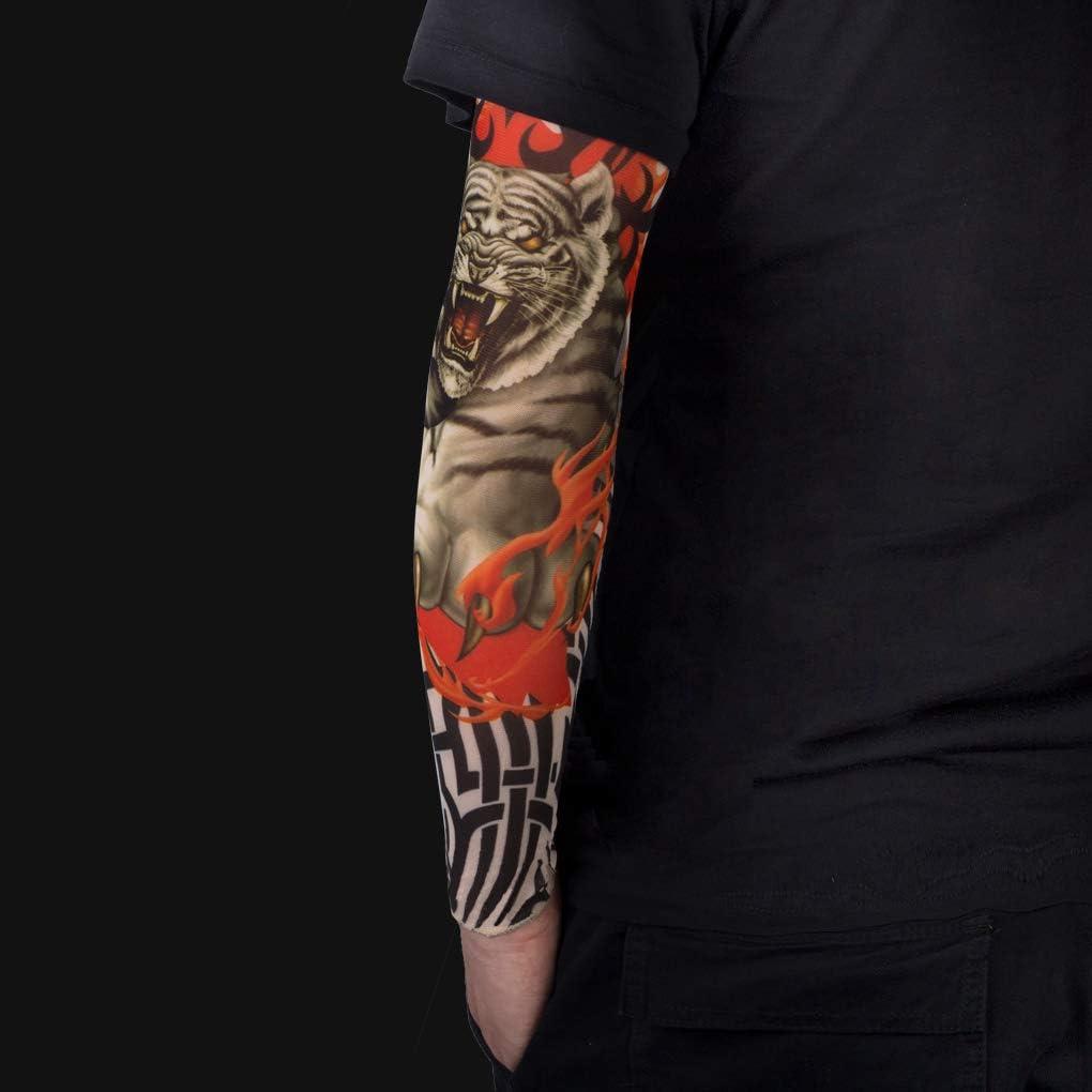 Devil Sun and Dust Protection Arm Printed Nylon Tattoo Sleeves for Men and  Women (Multicolur,1 Pair) : Amazon.in: Car & Motorbike
