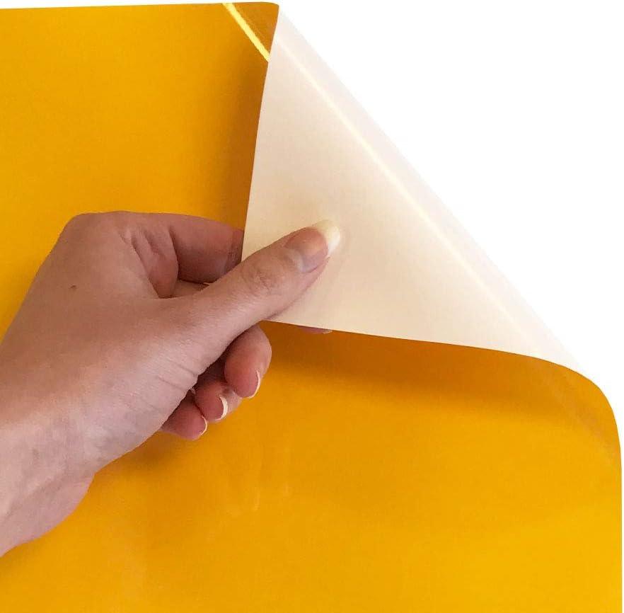 Yellow 12 x 15 Heat Transfer Vinyl for Shirts - HTV Iron On Layerable