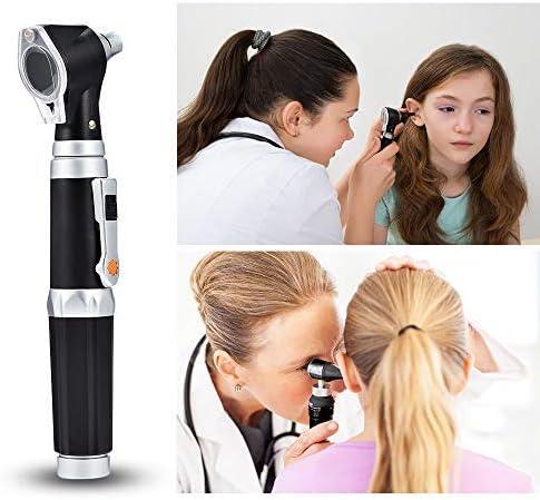  Otoscope Kit,Professional Diagnostic Ear Care Tool with 3.0V LED  Bulb, 3X Magnification, 4 Speculum Tips Size - for Children, Adults, Pets,  etc. : Industrial & Scientific