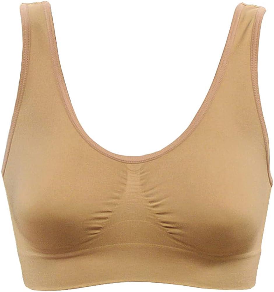 As Seen On Tv Dream By Genie Bra Seamless Pullover Bra With Adjustable  Lift-Padded Nude-Small (Bust 31-35) 