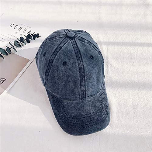 Washed Denim Men Cap Embroidered Summer Snapback Hat Fishing Baseball Caps  For Women Outdoor Cotton Cap Adjustable Dad Male Hats