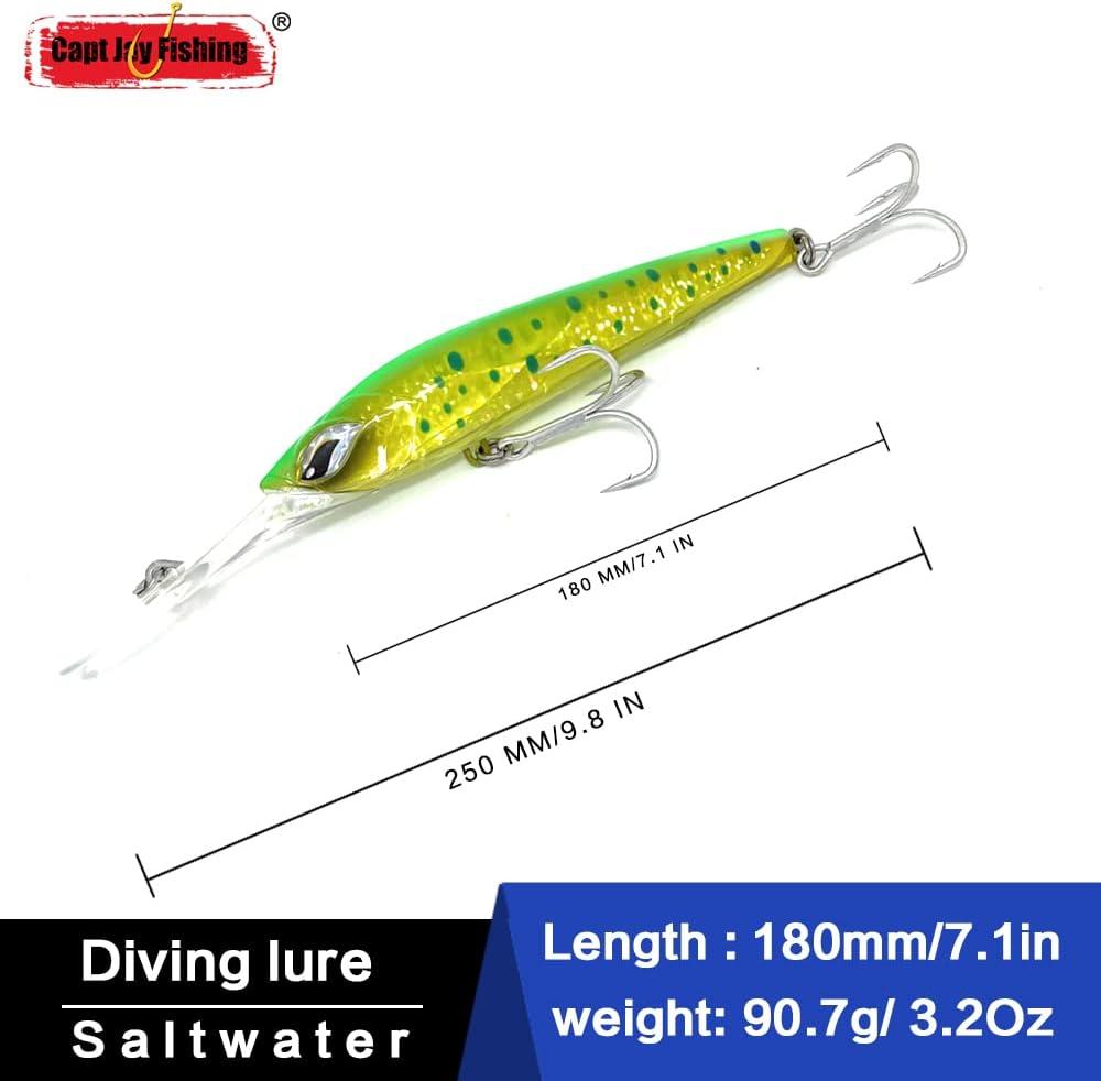 Buy Capt Jay Fishing Lures Trolling Lures Saltwater for Tuna Marlin Dolphin  Mahi Wahoo and Dorado, Rigged Big Game Fishing Lures trolling Surface Lures  Online at desertcartINDIA