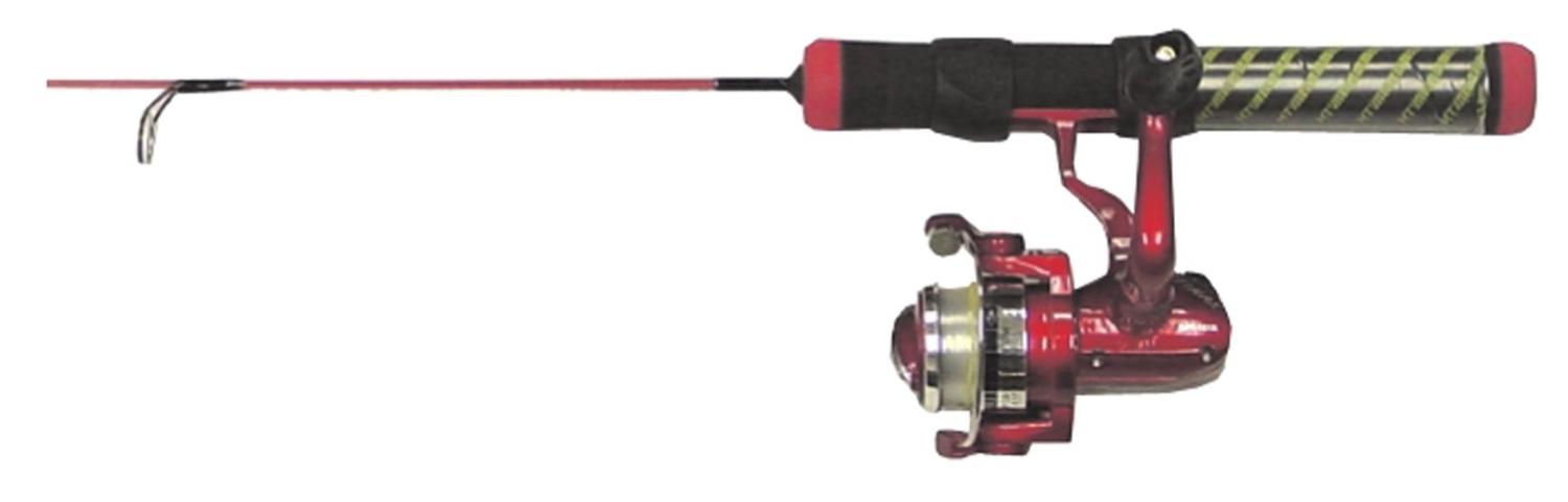 HT Enterprise RH-24LSC Red Hot Ice Fishing Rod and Reel Combination