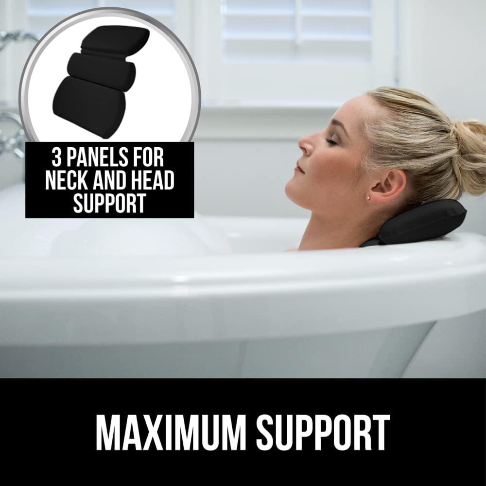 Luxury Bath Pillow - Head, Neck, Back Support Cushion for Bathtub, Spa,  Soaking