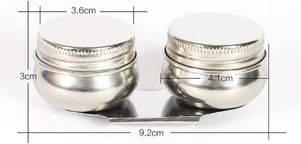 Stainless Steel Oil Palette Cups Large Mouth Double Dipper Palette Cups  with Lid Portable Oil Painting Cleaning Container Cup Pots Water Paint  Palette Clip Artist Paint Brush Washer Art Supplies Silver
