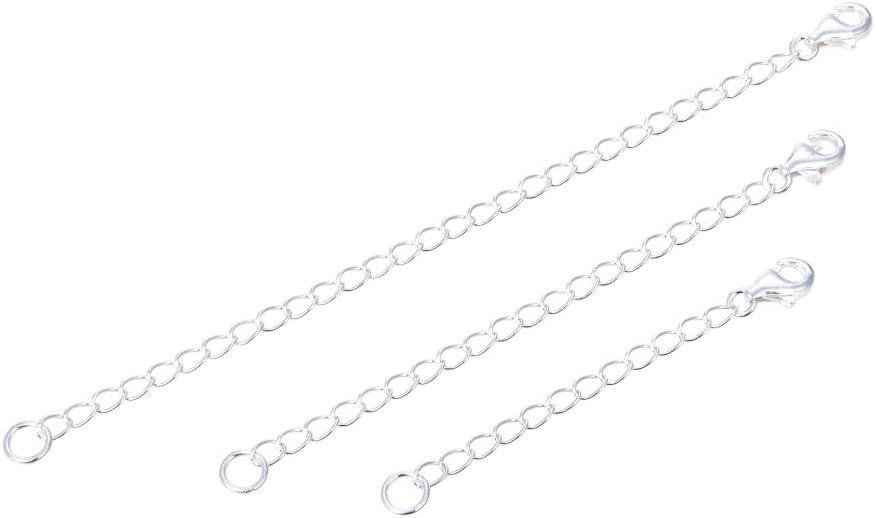 Sterling Silver Extender for Necklace, Adjustable Silver Chain