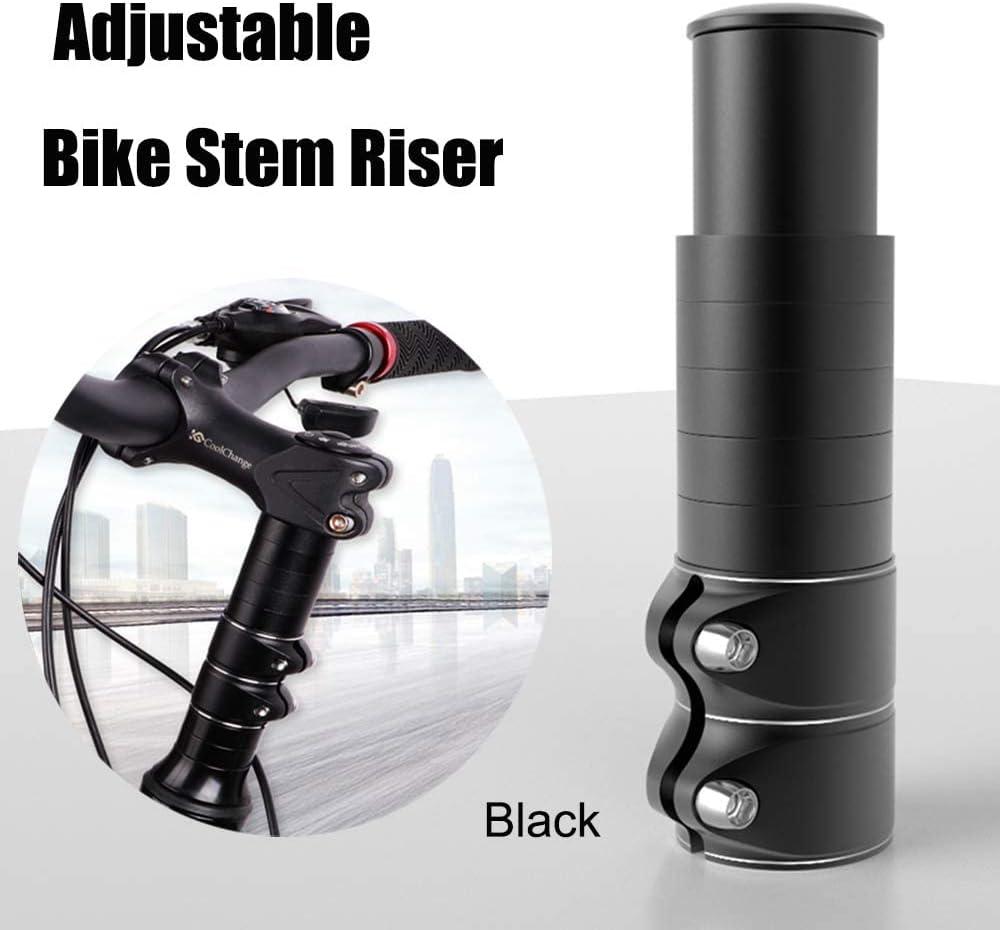 Brand New Stem Extender Bike Bicycle Black Fork Stem Extension