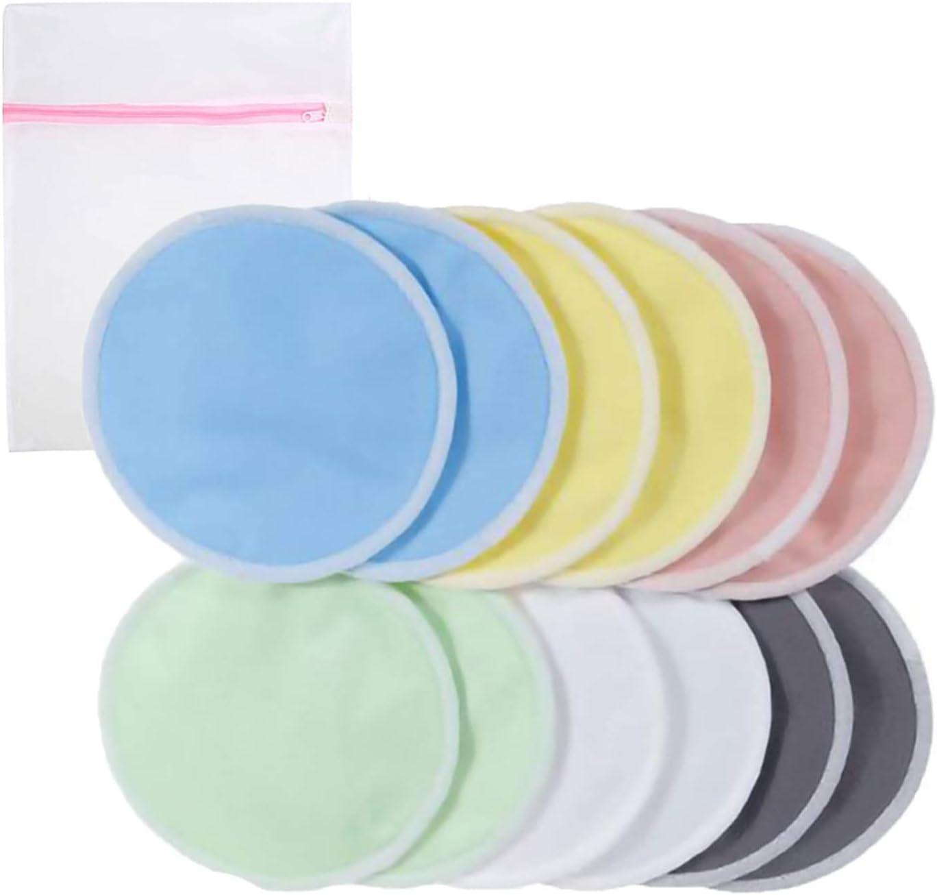 4-pack Reusable Nursing Breast Pads Super Absorbent Breathable Nipplecovers  Breastfeeding Nipple Pad with Mesh Bag