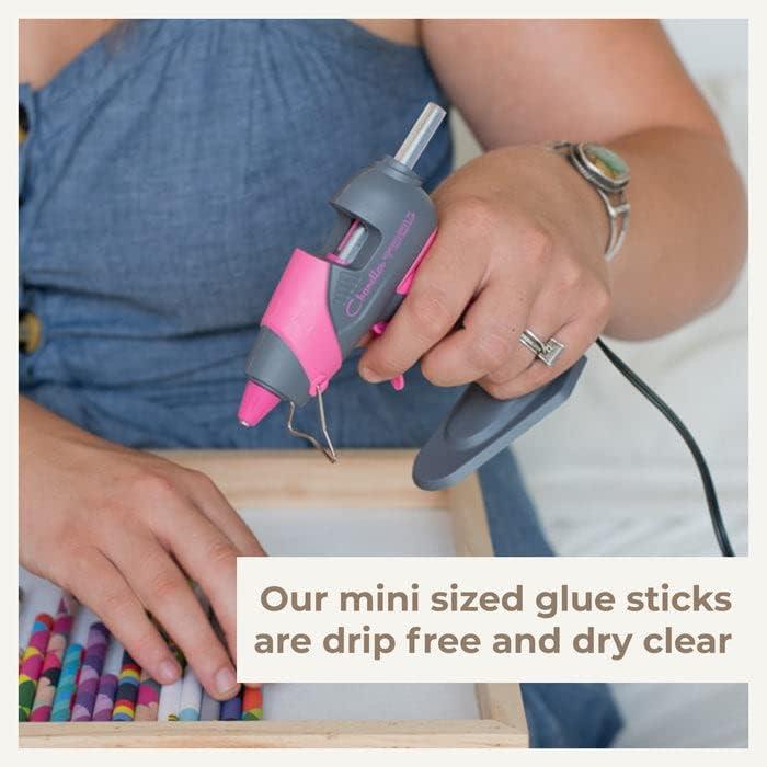  Mini Hot Glue Gun Kit - 25W Small Size Stand up High Temp Hot  Melt GlueGun Set with 10 Mini Glue Gun Sticks for Glue Gun, Fine Tip  Adhesive Silicone Glue