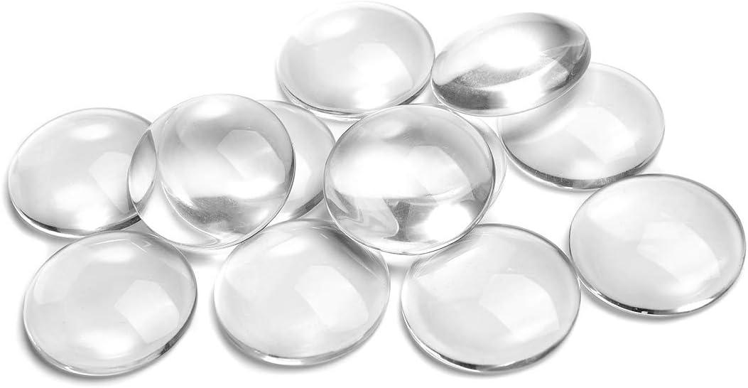  OBSEDE 80pcs Pendant Bezels and Clear Cabochon Domes Set for  Photo Pendant Resin Craft Jewelry Making, 40Pcs Mixed Color Pendant Trays  with 40 Pcs Transparent Glass Cabochons 1 inch/25mm Matching 