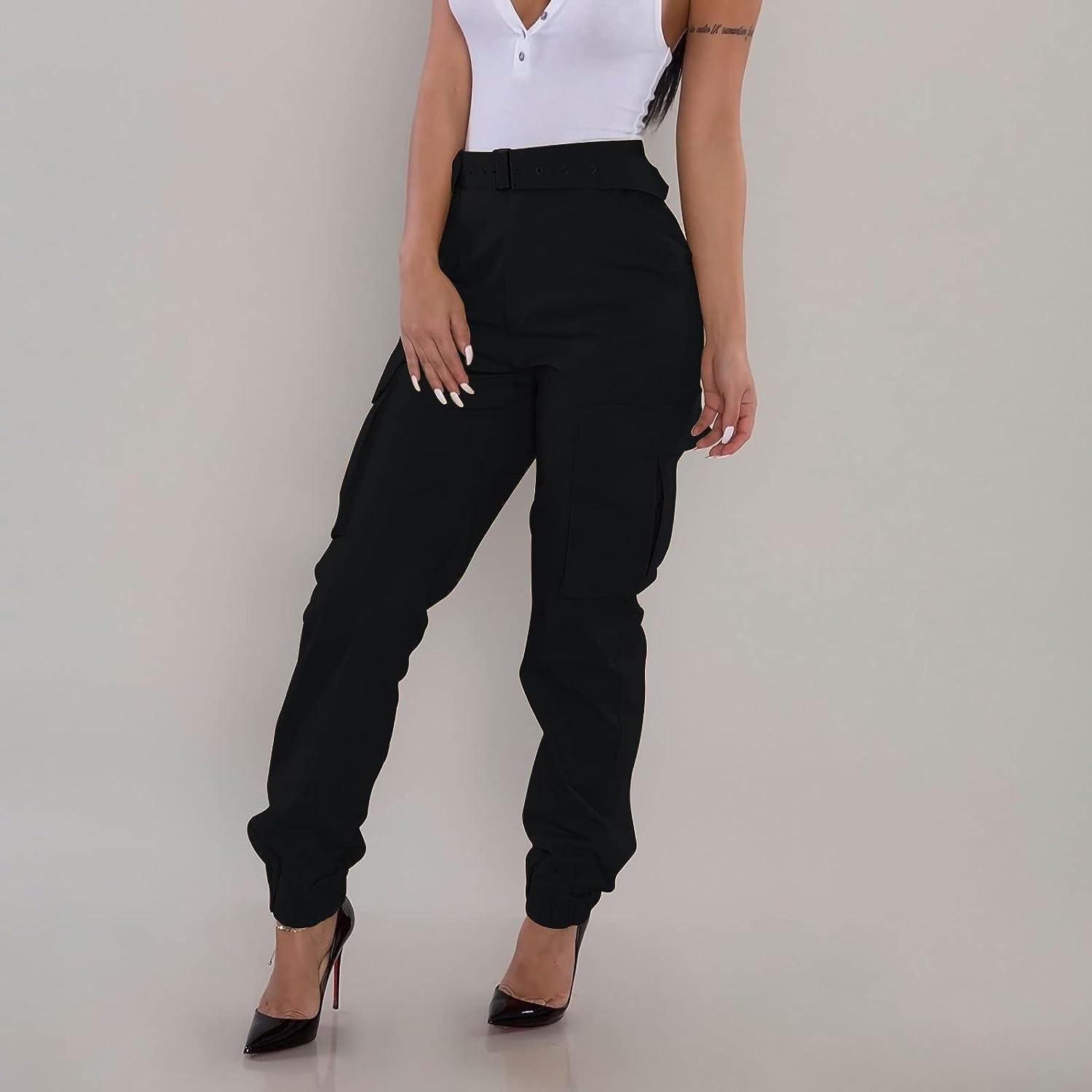 Y2k Baggy Loose Cargo Pants with Pockets High Waist Hip Hop Joggers Cargo  Trousers Sweatpants Streetwear A-Grey at  Women's Clothing store