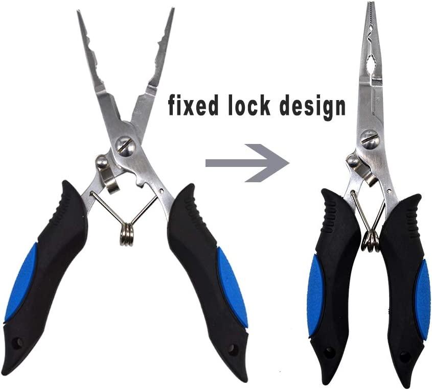Amoygoog Stainless Steel Fishing Pliers, Fishing Needle Nose