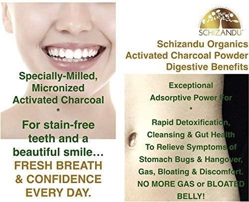 Activated Charcoal Powder Only from USA Hardwood Trees. All Natural. Whitens Teeth, Rejuvenates Skin and Hair, Detoxifies, Helps with Digestion
