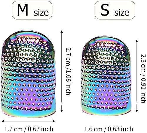 AXEN 4 Pieces Sewing Thimble, Metal Sewing Thimble Finger Protector,  Accessories DIY Sewing Tool, Copper