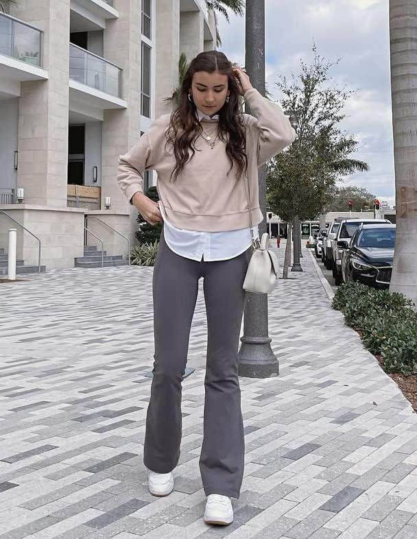 Flare pants with pockets - Grey –