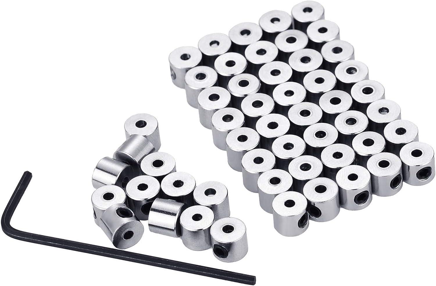 Mudder 30 Pieces Locking Pin Keepers Backs, No Tool Required (Silver)
