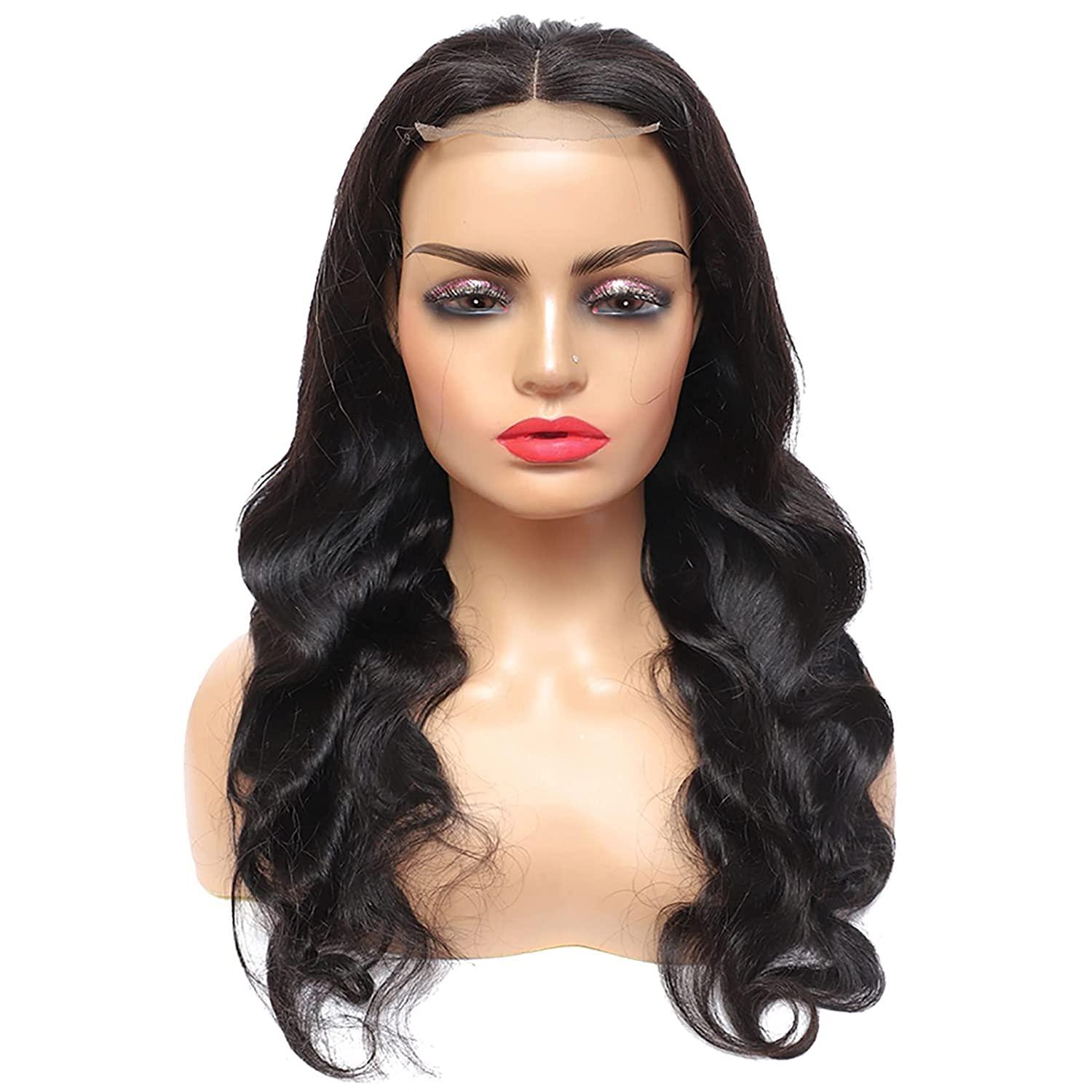ZILING Lace Front Wigs Human Hair Body Wave 4x4 Lace Closure Wigs for Black  Women Pre Plucked 150% Density Brazilian Lace Front Closure Wigs Human Hair  Natural Color 16 Inch 16 Inch
