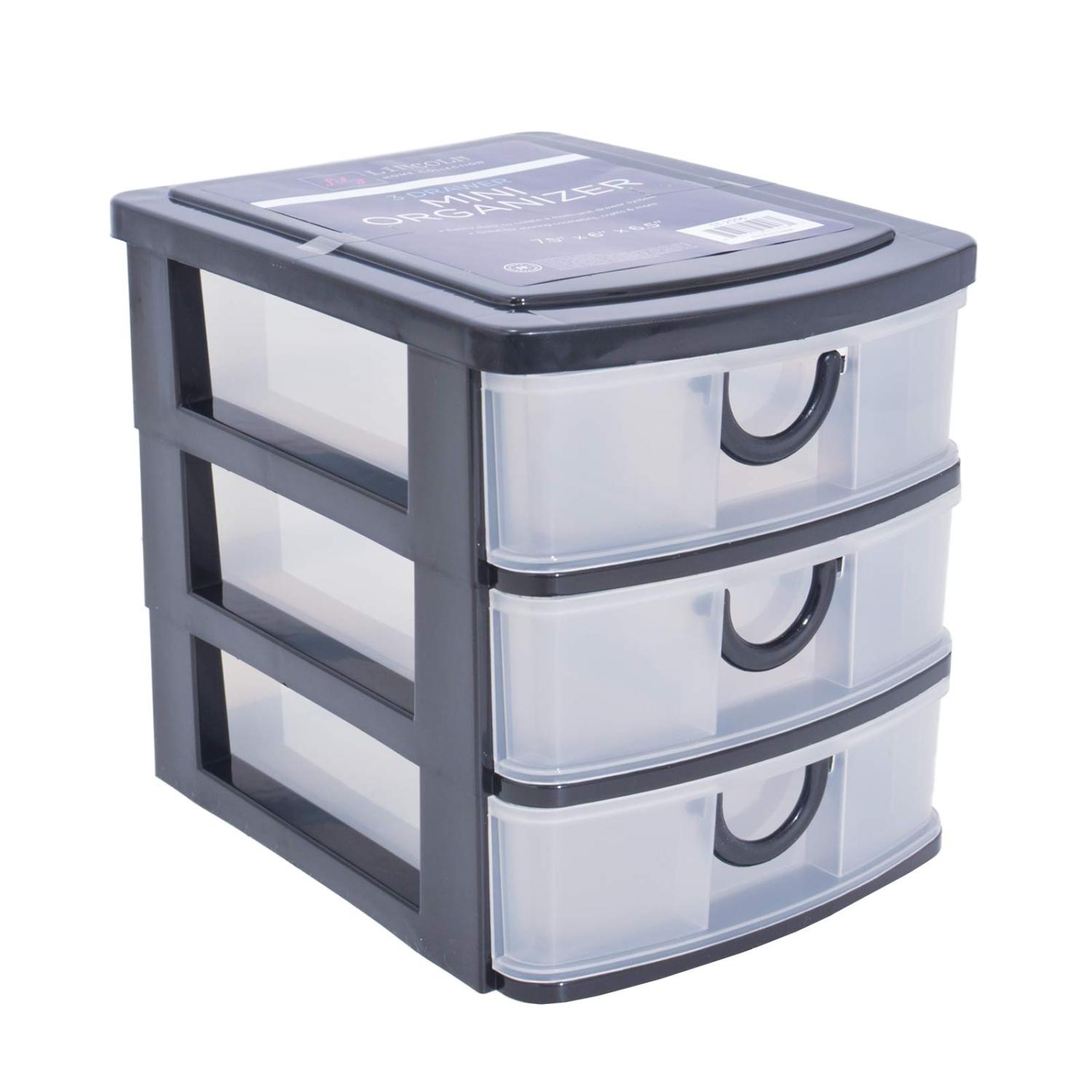 Mini Drawer Desk Organizer Plastic Storage Boxes Containers