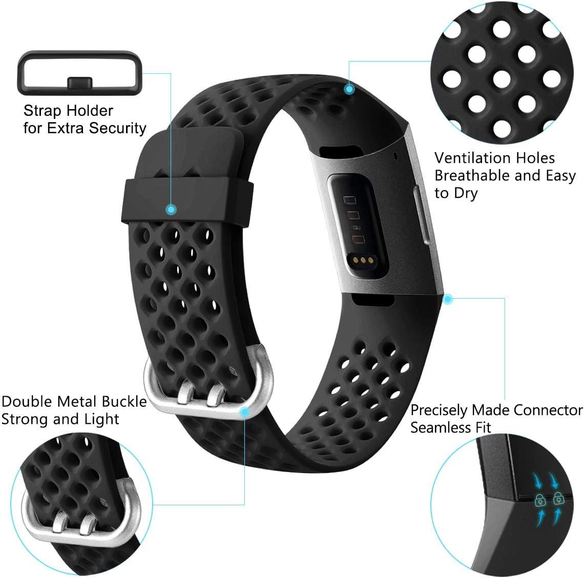 Maledan 2 Pack Band Compatible With Fitbit Charge 5/ Charge 6