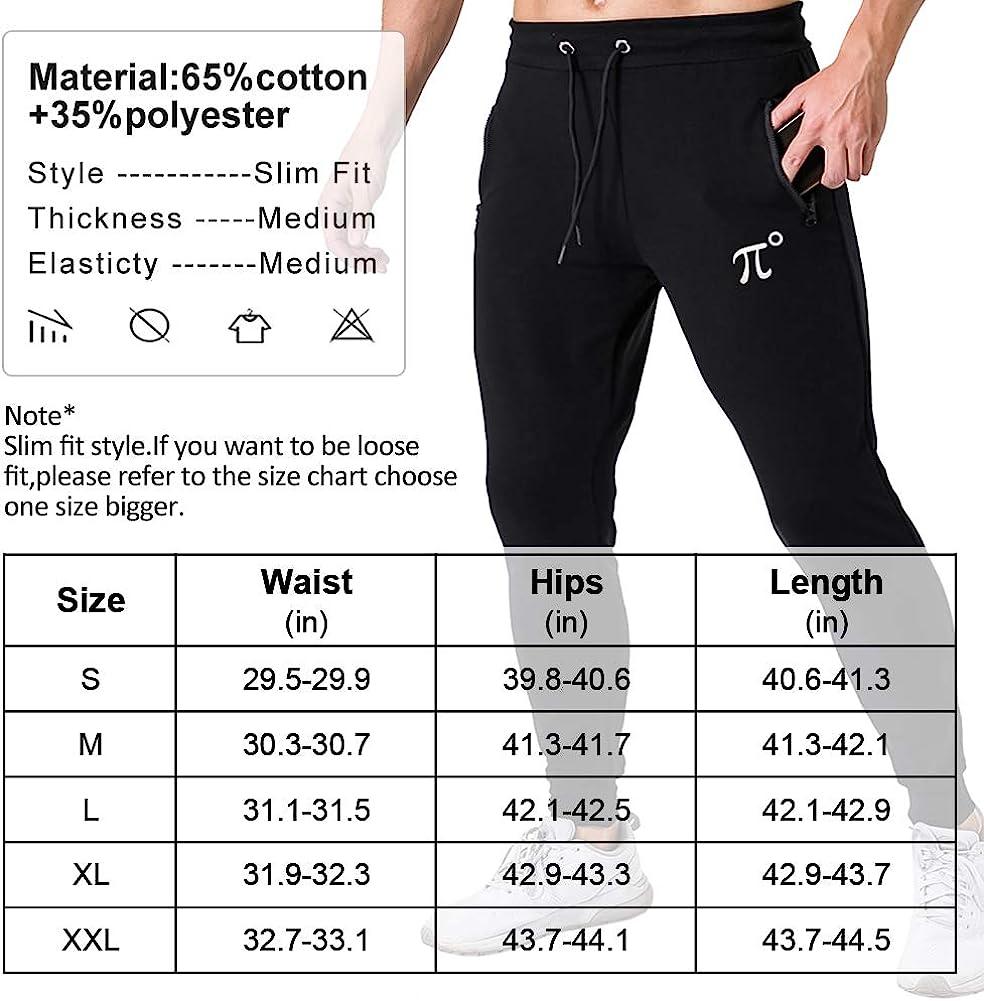 Contour Men's Sweatpants with Pockets Zipper, Cruise Sweatpants for Men,  Joggers for Men Slim Fit, Mens Joggers for Workout