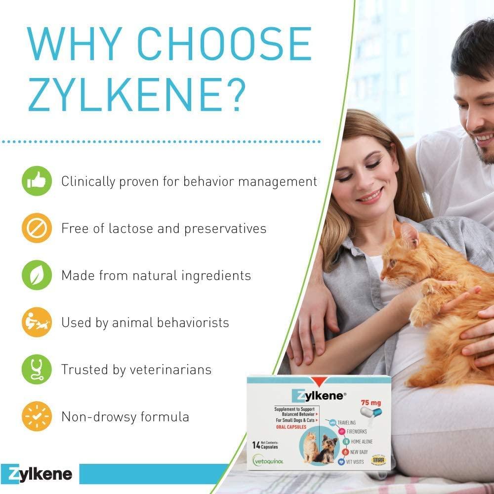Zylkene Nutritional Supplement For Dogs and Cats 75mg - 30 Capsules