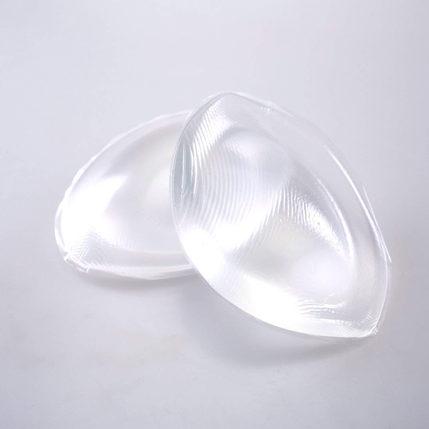 GetUSCart- Silicone Breast Inserts - Waterproof Enhancer Clear Gel Push Up Bra  Inserts for Swimsuits & Bikini