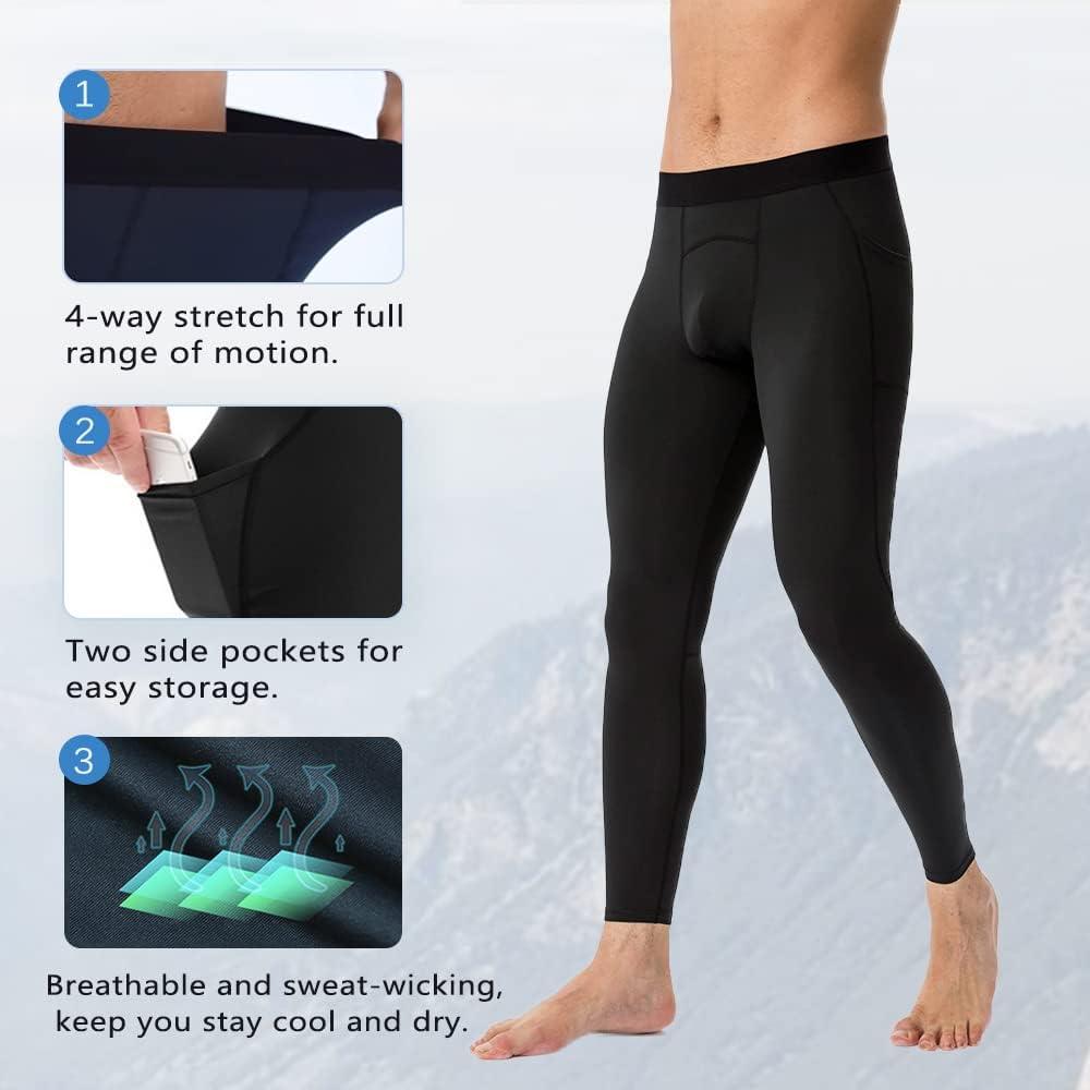  Mens Cycling Compression Pants Football Active Sports Tights  Leggings Workout Baselayer Underwear Quick Dry Lightweight